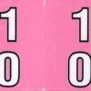 Double Number 24mm Side Tab Labels (00-13) - Sheet - Image 13