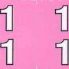 Double Number 24mm Side Tab Labels (00-13) - Sheet - Image 14