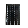 Numeric 12mm White On Black Side Tab Labels 0 to 9 - Image 5