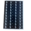 Numeric 12mm White On Black Side Tab Labels 0 to 9 - Image 8