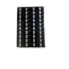 Numeric 12mm White On Black Side Tab Labels 0 to 9 - Image 12